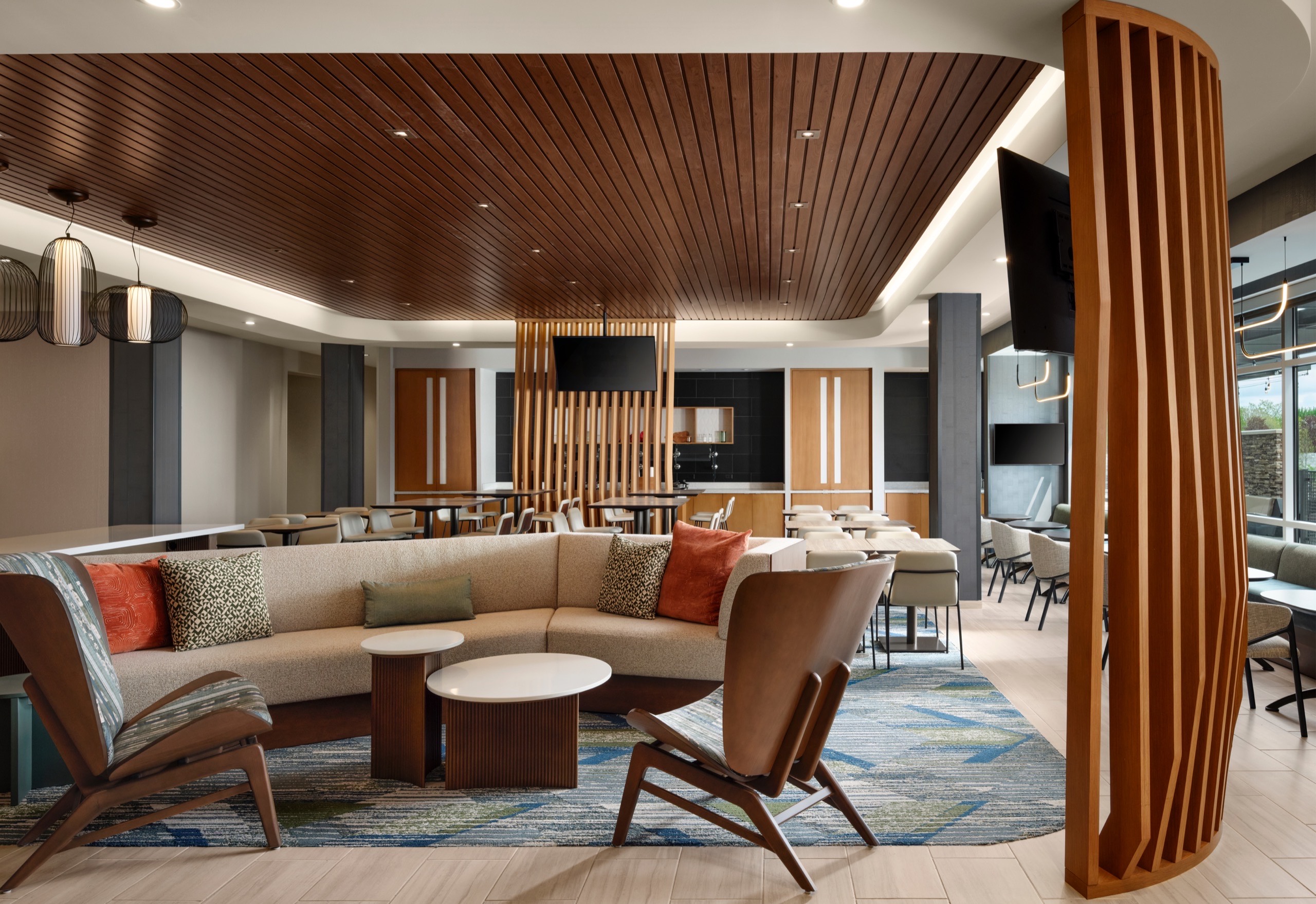 Seva Hospitality lobby — warm and welcoming